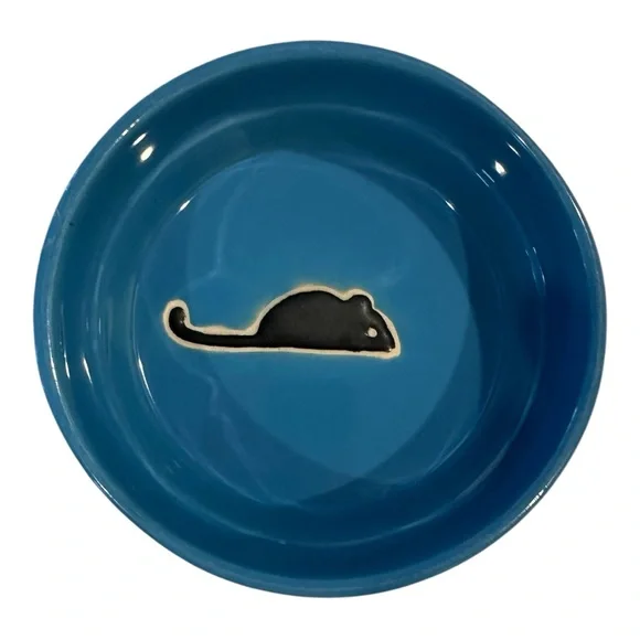 Set of Cat Food Dishes, Ceramic.  Set of 6. - Picture 4 of 7